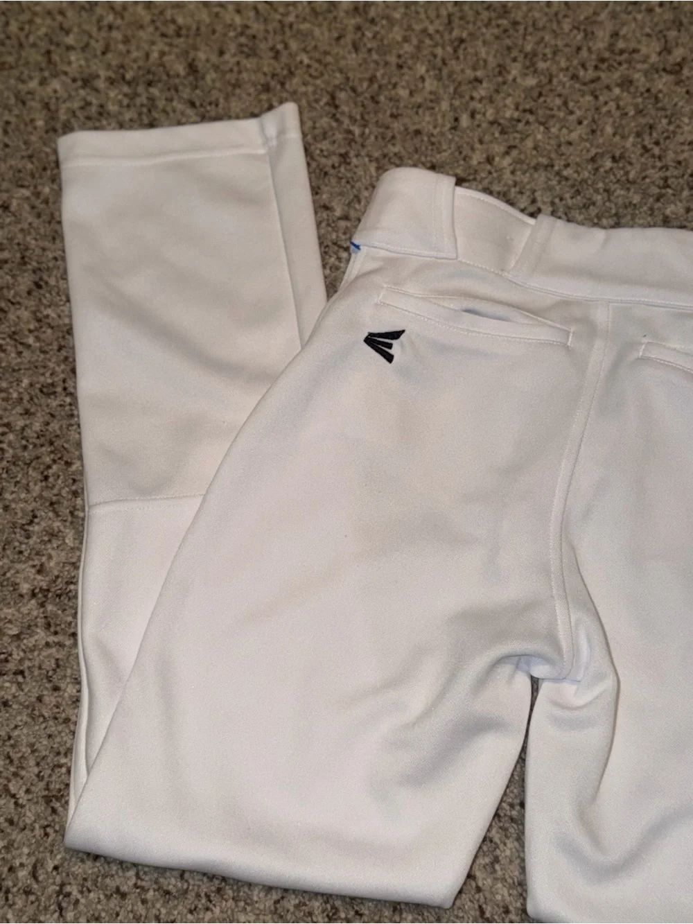 Kids White Easton Baseball Pants YS
